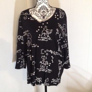 Ladies Alia Cat Fever Top Size 3X